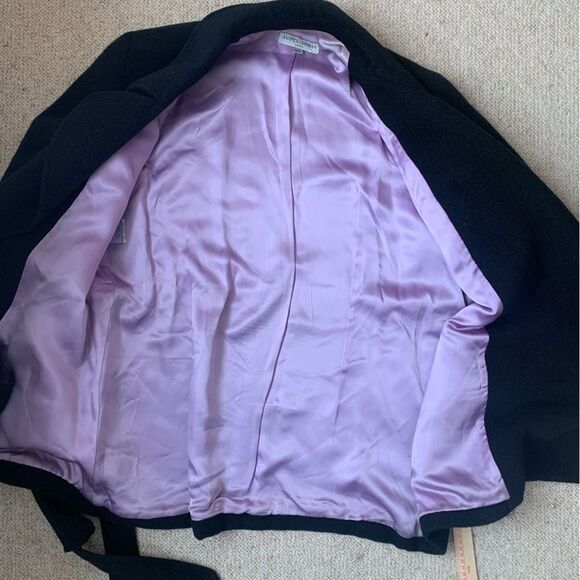 Jasper Conran Alpaca Wool Blend Lined Wrap Coat sz 10 PW 12 - Picture 8 of 11